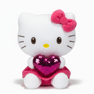 hello kitty con el corazÓn de lentejuelas